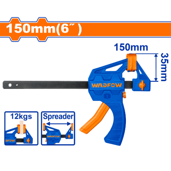 ปากกาจับชิ้นงานชนิดมือกด WADFOW 6" WCP4376