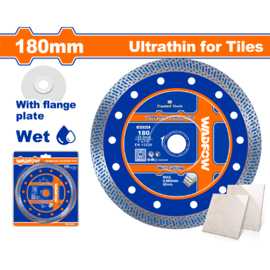 ใบตัดเพชรแบบบาง WADFOW 180mm WDC4K04