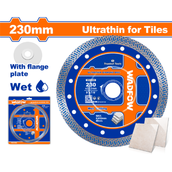 ใบตัดเพชรแบบบาง WADFOW 230mm WDC4K05