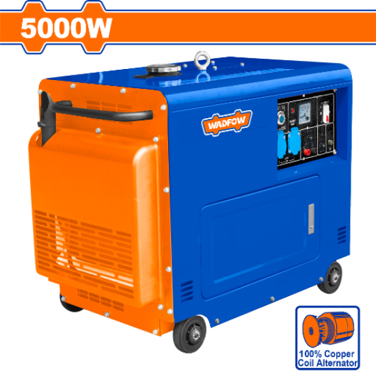 เครื่องปั่นไฟ ดีเซล แบบเงียบ WADFOW 5000W WDG2A50