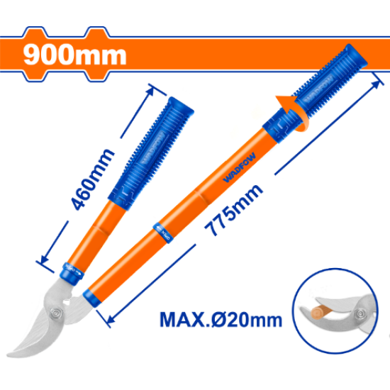 กรรไกรตัดกิ่ง ด้ามปรับระดับได้ WADFOW 580-900mm WPR1E79