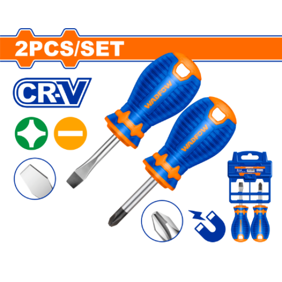 ชุดไขควง 2 ชิ้น WADFOW CR-V WSS1202