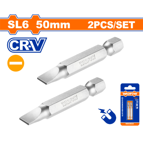 ดอกไขควงแบน WADFOW SL6x50mm CR-V WSV2K24