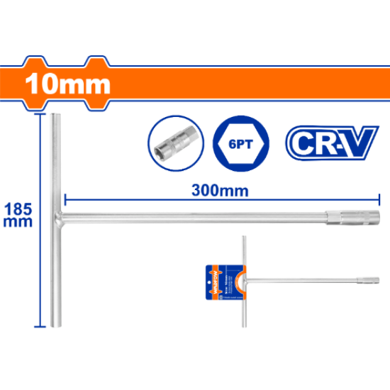 บล็อกตัว T WADFOW 10mm CR-V WTH1110