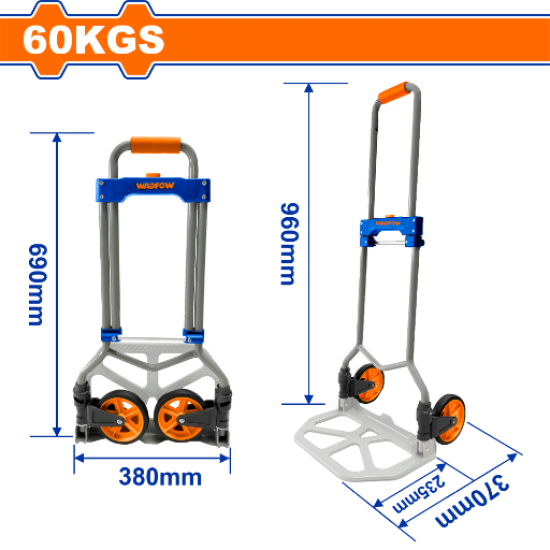 รถเข็นอเนกประสงค์พับได้ WADFOW 60 Kg WWB9A06